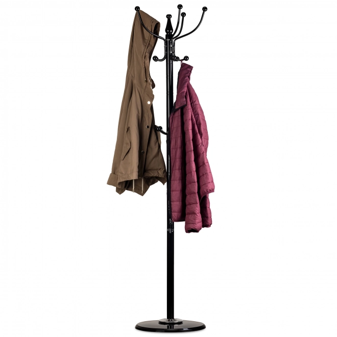 Porte-vêtements porte-manteau base stable noire