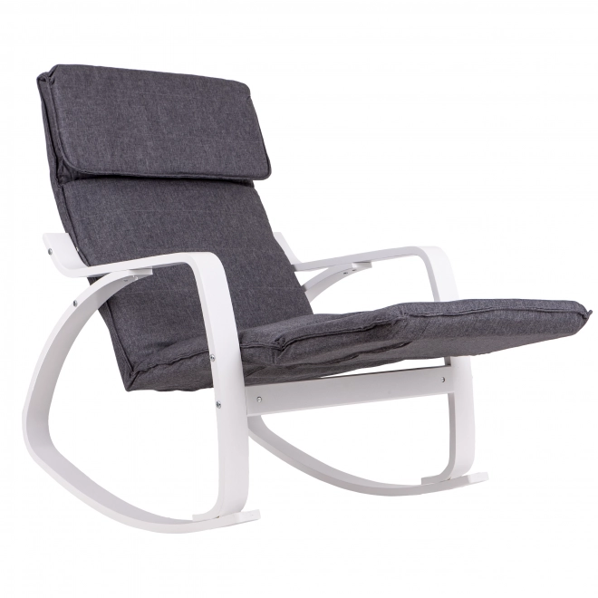 Chaise à bascule finlandaise avec repose-pieds