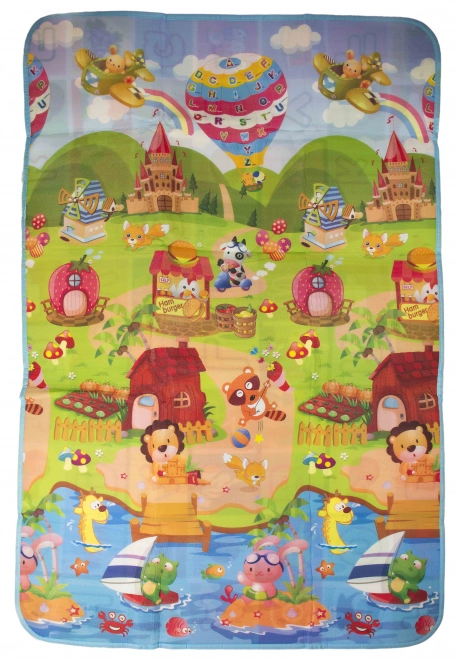 Tapis de jeu en mousse éducatif double face 180x120 cm