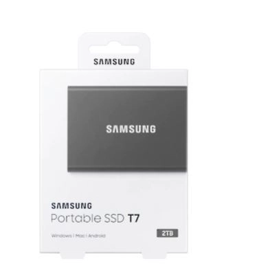 SSD portable Samsung T7 2 To USB 3.2 Gen 2 gris