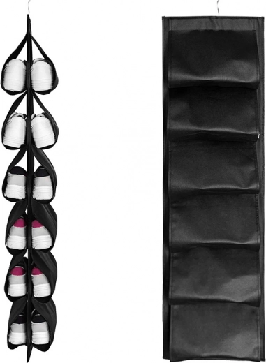 Rangement vertical gain de place pour 12 paires