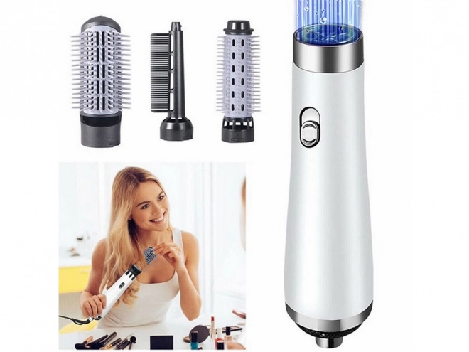 Brosse à cheveux multifonctionnelle 3-en-1 pour coiffer et lisser