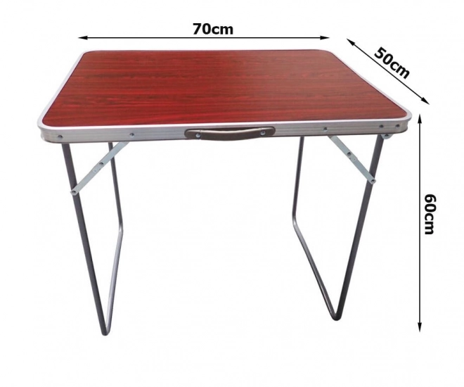 Table de jardin pliante avec poignée
