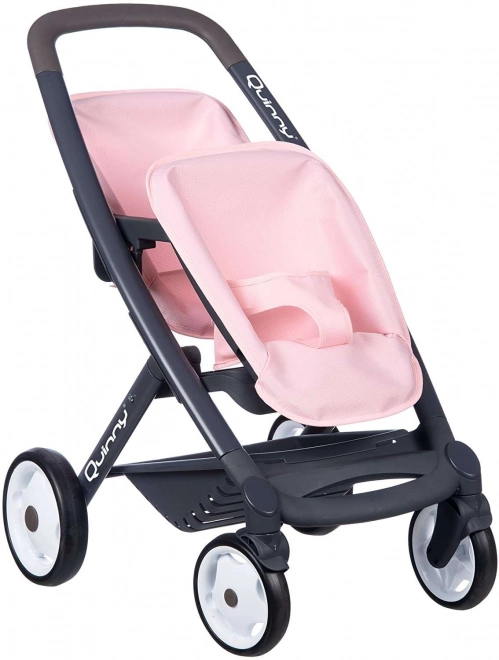 Poussette pour poupées jumeaux Maxi Cosi rose clair