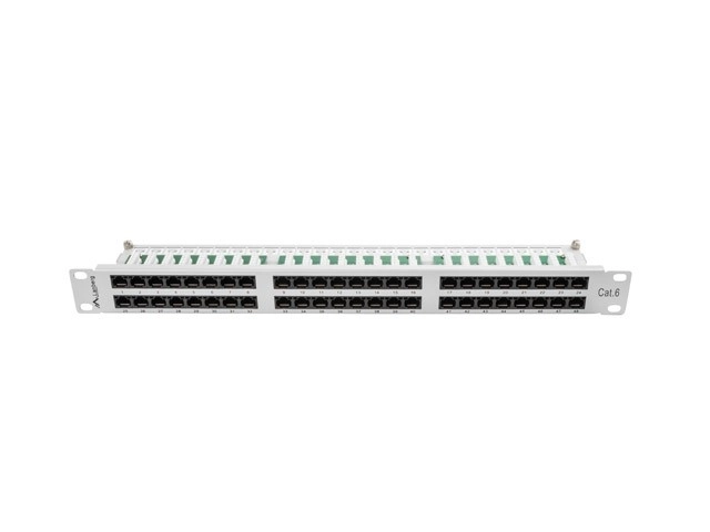 Panneau de brassage 48 ports 1U cat.6 gris
