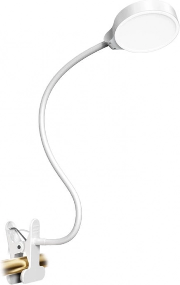 Lampe de lecture à pince Glocusent blanche