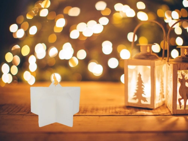 Bougie de Noël en forme d'étoile