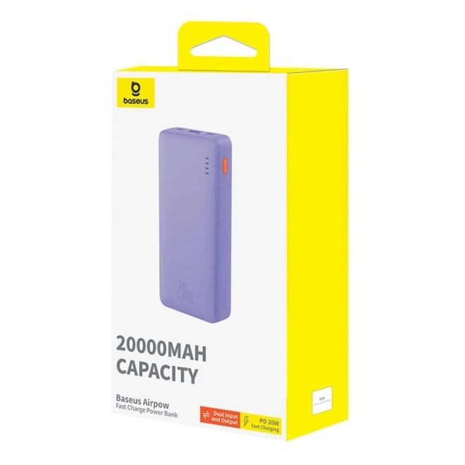 Baseus Airpow 20000mAh 20W powerbank (violet)