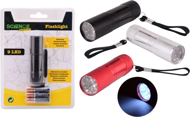Lampe de poche LED en métal avec dragonne
