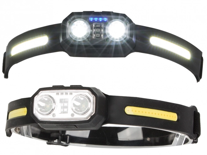 Lampe frontale avec capteur LED