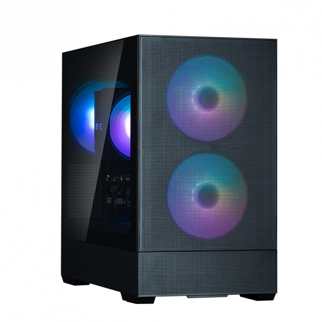 Boîtier P30 Air mATX Mini Tour avec ventilateurs ARGB noir