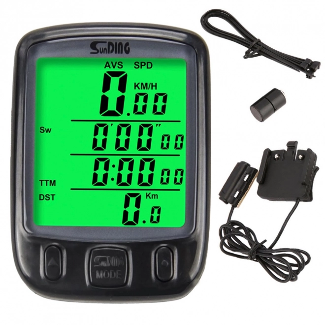 Compteur de vélo étanche avec écran LCD et 27 fonctions