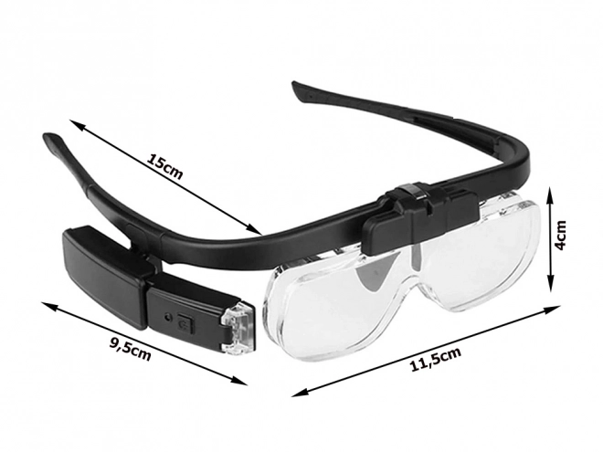 Loupe professionnelle avec éclairage LED et lentilles interchangeables