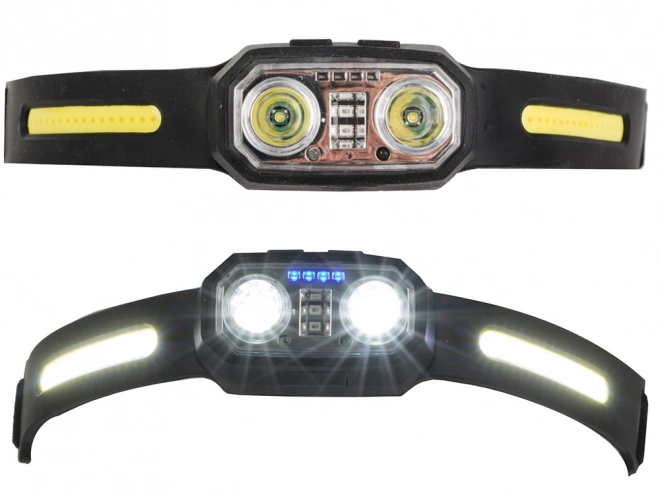 Lampe frontale avec capteur LED