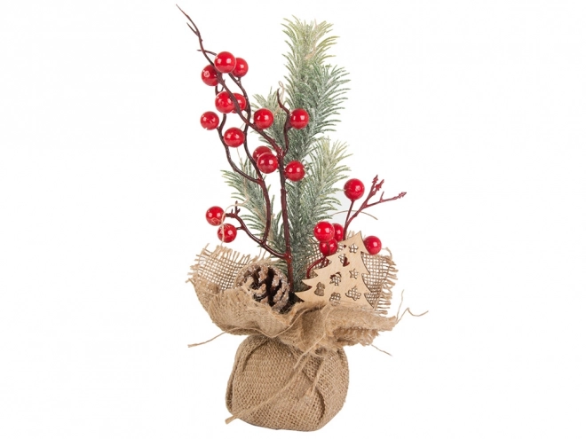 Décoration de table en roseau pour Noël