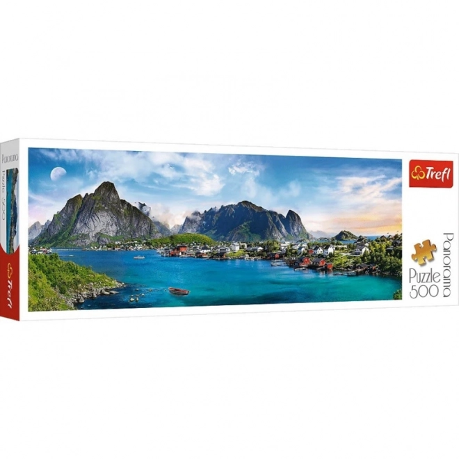 Puzzle 500 pièces panorama – Lofoten, Norvège