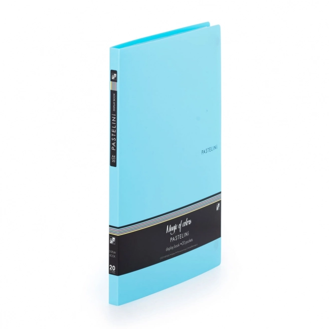 Livre de catalogue A4 PP PASTELINI 20 feuilles bleu