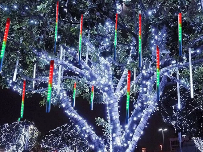 Éclairage LED de Noël neige tombante 50cm IP44