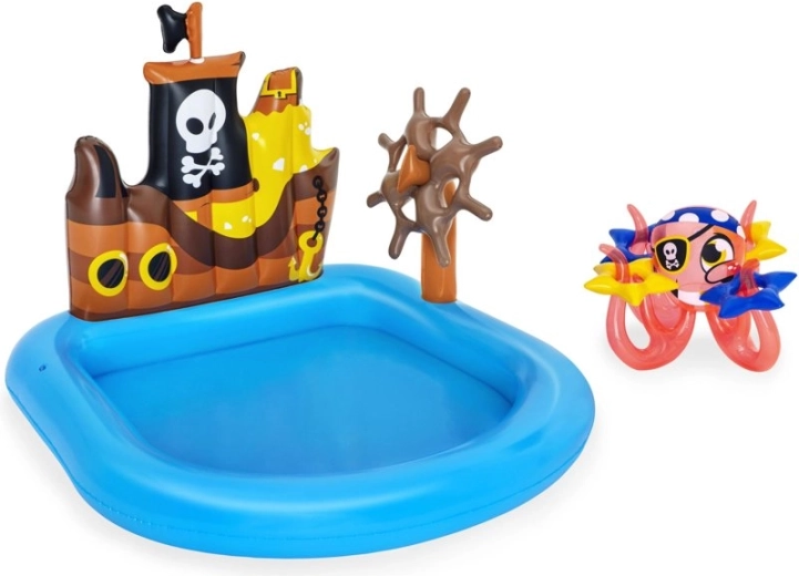 Bateau pirate avec gouvernail