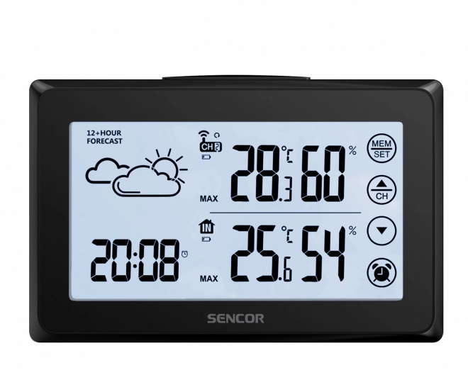 Station météorologique numérique avec écran tactile et capteur