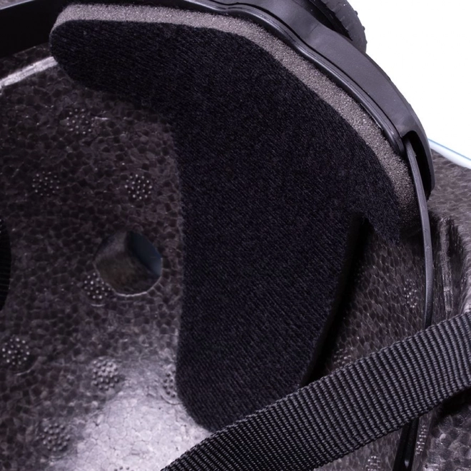 Casque + protections pour roller, skateboard, vélo - bleu et noir, taille M