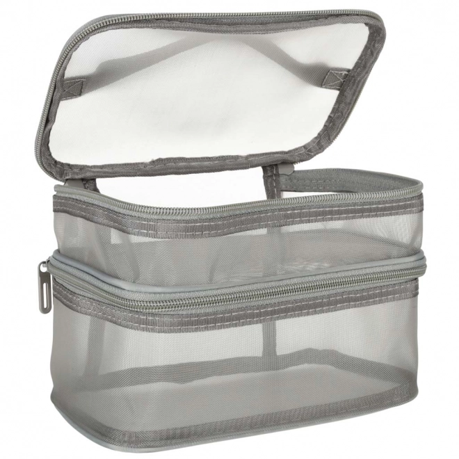 Trousse de toilette de voyage grise