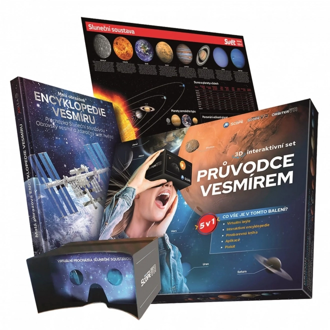Guide interactif de l'univers 5-en-1 3D en boîte 33x26x6cm