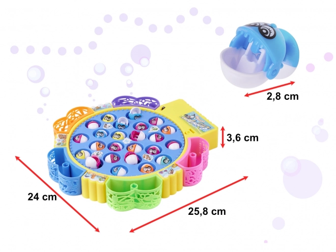 Jeu familial de pêche aux poissons
