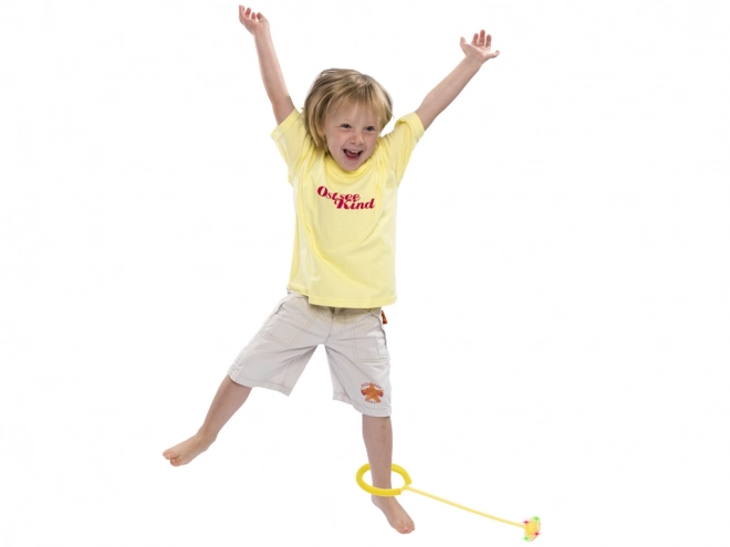 Hula hoop jambe balle sautante LED lumineuse jaune