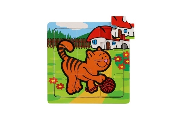 Mini puzzle Mes premiers animaux - 9 pièces
