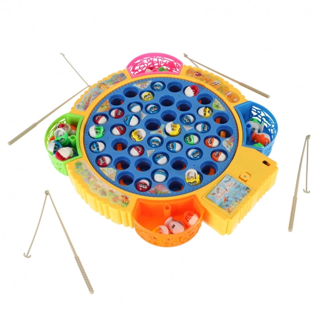 Jeu de pêche pour enfants 45 poissons + 4 cannes à pêche