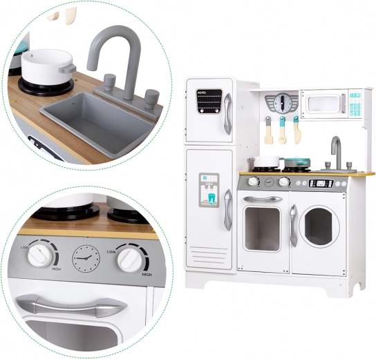 Réfrigérateur, évier et espaces de rangement