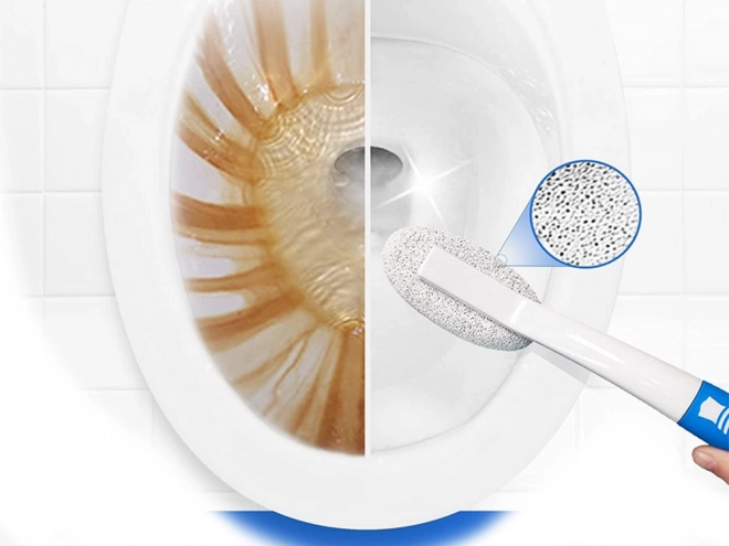 Brosse de salle de bain avec pierre ponce