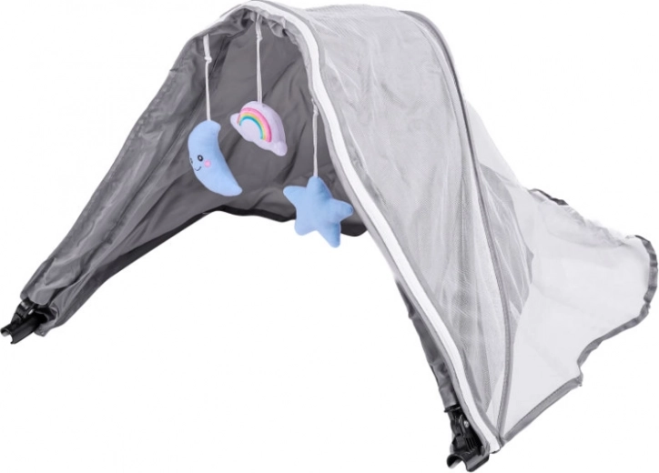 Canopy avec moustiquaire et jouets suspendus