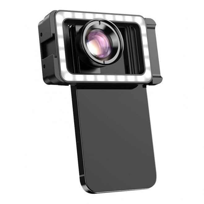 Objectif macro mobile avec LED