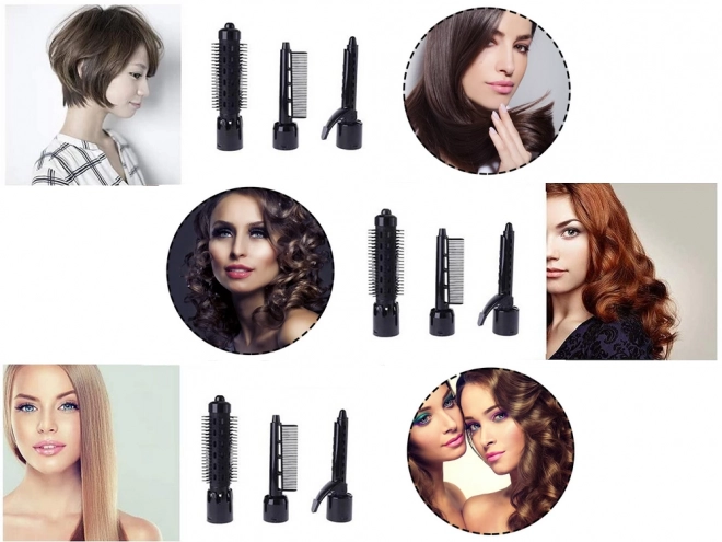 Sèche-cheveux brosse boucleur ensemble 4 en 1