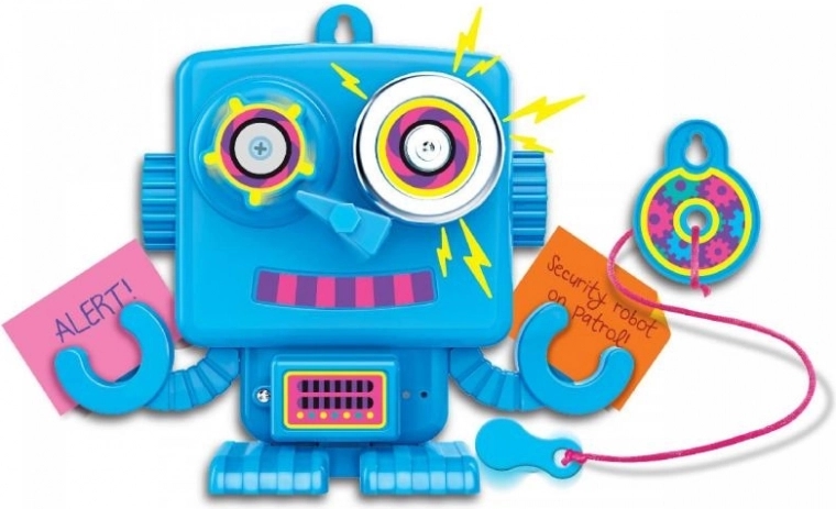 Un gardien amusant en patrouille