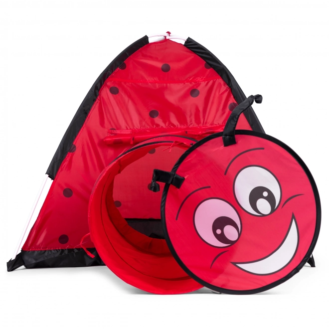 Tente coccinelle avec tunnel