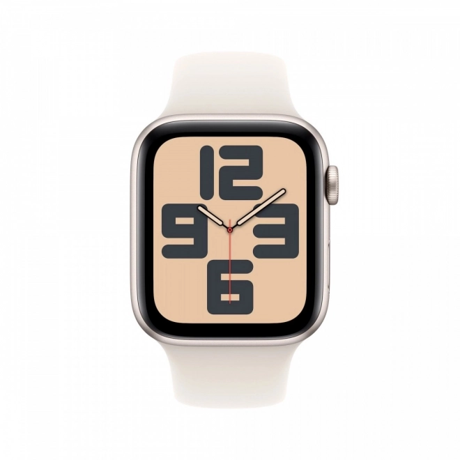 Apple Watch SE GPS avec boîtier en aluminium 40 mm en lumière lunaire avec bracelet sport M/L