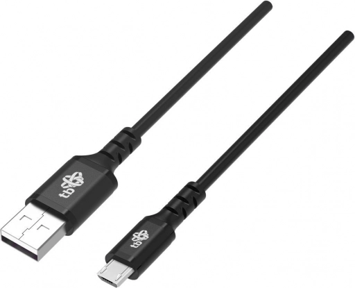 Câble USB–Micro USB en silicone 2 m avec charge rapide – noir