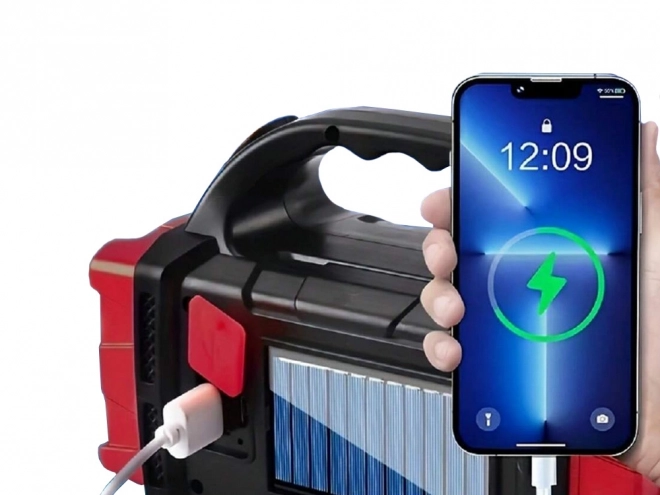 Lampe LED solaire portable avec powerbank