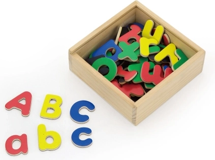 VIGA lettres magnétiques en bois pour apprendre à écrire