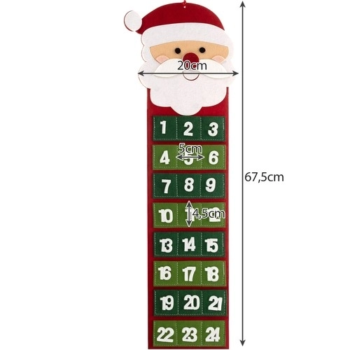 Calendrier de l'Avent suspendu Ruhhy 22252