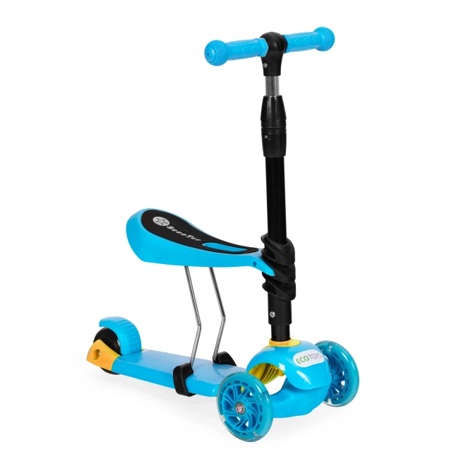 Trottinette pour enfants 3-en-1 avec roues LED - bleue ECO Toys