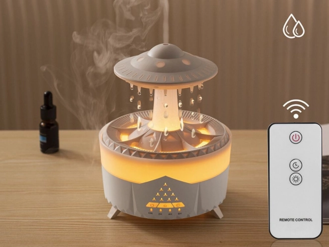 Humidificateur d'air et diffuseur aromatique en forme d'OVNI