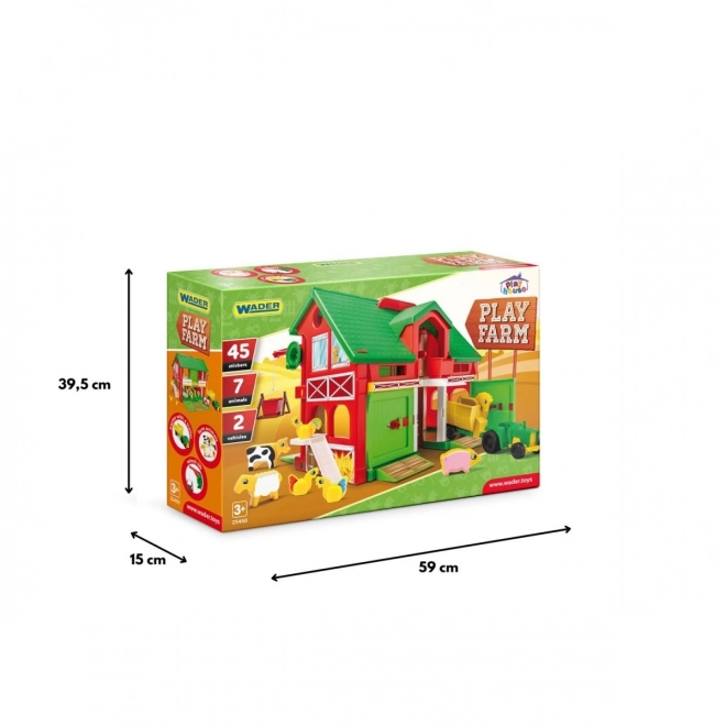 Maisonette Ferme étable 40x35cm en boîte 59x40x15cm Wader