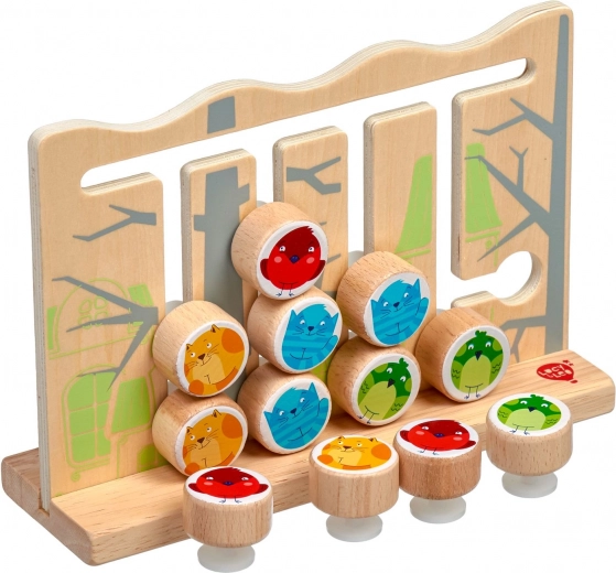 Apprendre en jouant avec de petits animaux colorés