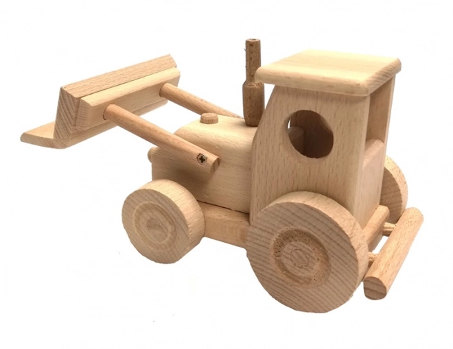 Tracteur en bois avec lame