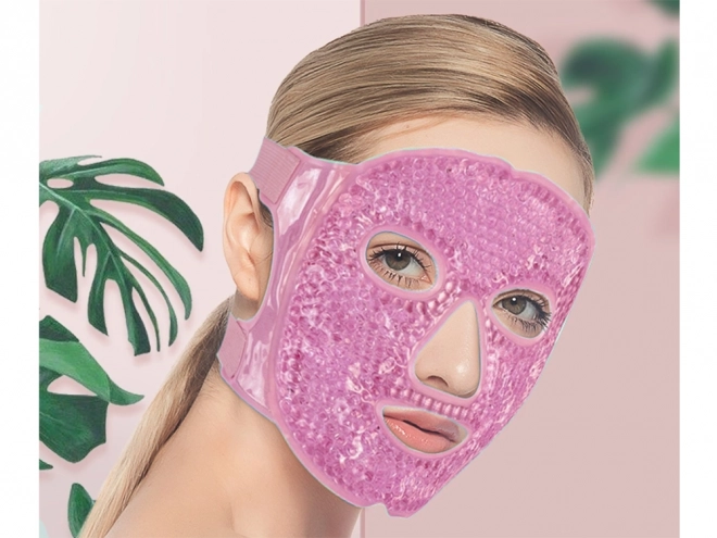 Masque facial de refroidissement gel chauffant yeux relx – rose