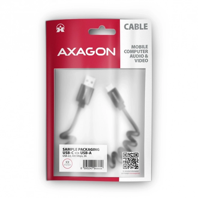 Câble Twister USB-C – USB-A 0,6m
